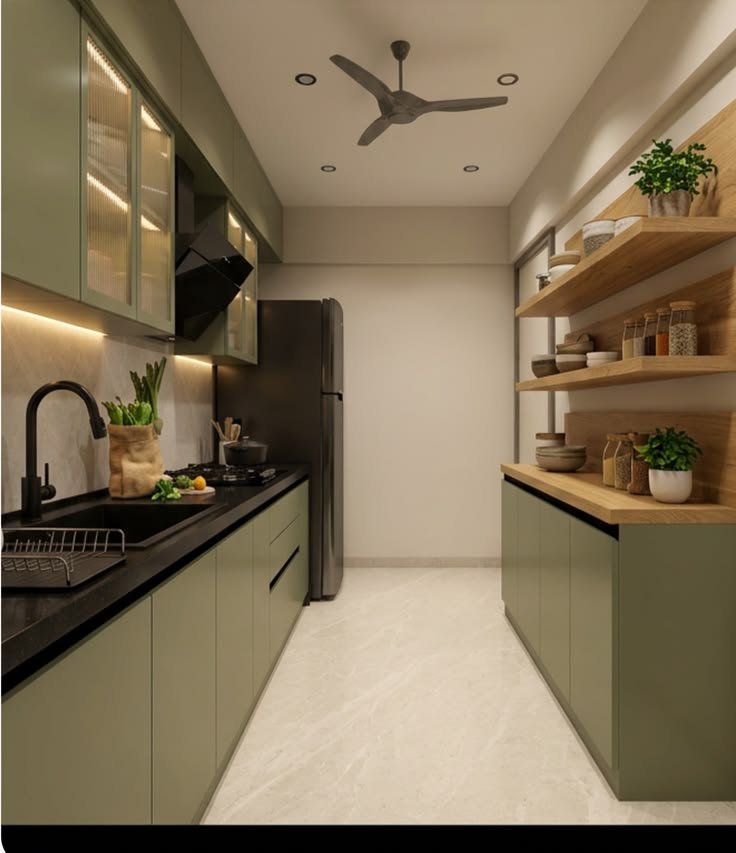 Parallel kitchen